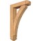 Ekena Millwork Thorton Arts and Crafts Smooth Bracket w/ Offset Brace, Western Red Cedar, 5 1/2"W x 22"D x 34"H BKT0604X22X34THR03SWR - alternate 1